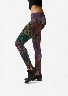 Poetic rythym - Leggings by Christy Leigh Casual 4-way Stretch Tights For Loungewear, Mid-rise Leggings For Yoga, Tight Mid-rise Leggings For Yoga, Mid-rise Tight Leggings For Yoga, 4-way Stretch Leggings For Yoga, Multicolor Casual Yoga Pants For Pilates, Casual 4-way Stretch Tights, Versatile 4-way Stretch Leggings For Yoga, Versatile Stretch Leggings For Workout