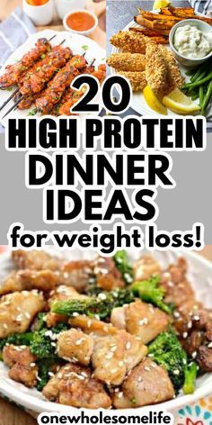 the top 20 high protein dinner ideas you'll love to try out in this post