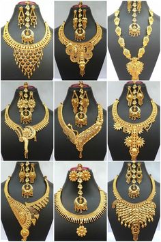 Gold Earrings Indian, Bridal Jewelry Necklace, Gold Necklace Indian, Beautiful Gold Necklaces, Gold Necklace Indian Bridal Jewelry, Fashion Jewelry Sets