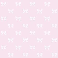 a pink background with white bows on it