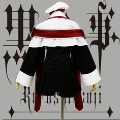 Black Butler Cosplay Uniform Condition: Brand NewColor: White and BlackSize: S-XLMaterial: Cotton and PolyesterSleeves: Long SleevesIncluded: Clothes + skirt + cape + hat + tie + shawl * 2 + armband * 2 Gothic Cape For Cosplay Events, Black Cape For Halloween Cosplay, Black Long Sleeve Cosplay Costume With Anime Print, Black Long Sleeve Anime Print Cosplay Costume, Black Long Sleeve Anime Cosplay Costume, Gothic Cosplay Costume With Anime Print For Cosplay Events, Black Long Sleeve Anime Print Costume, Black Gothic Cape For Cosplay Events, Black Fantasy Costume With Anime Print