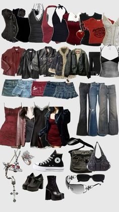 What To Wear To A Dance, Rock Y2k Outfits, Rockstar Gf Fashion, Rockstar Gf Shoes, Rockstar Girlfriend Aesthetic Outfits, Rockstar Girlfriend Outfit, Style Names, Rockstar Style, Filmy Vintage