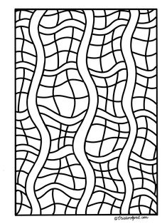 a black and white pattern with wavy lines