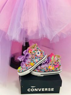 Sparkles Party, Rhinestone Converse, Bedazzled Shoes, Valley Cottage, Candies Shoes, Custom Candy, Bling Shoes, Sneakers Athletic