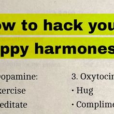 BooksAreMagic 📚 on Instagram: "Hack your happy hormones 

Share it with others !!" Helpful Hacks, Happy Hormones, Aging Gracefully, Mental Health Matters, Health Matters, Helpful Hints, Are You Happy, Psychology