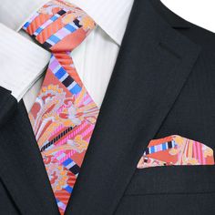 Primary A Peach Elegant Multicolor Ties For Wedding, Elegant Multicolor Suit And Tie Accessories For Formal Occasions, Elegant Multicolor Formal Suit And Tie Accessories, Elegant Multicolor Neckwear With Ties, Elegant Multicolor Neckwear For Business, Elegant Multicolor Business Neckwear, Elegant Multicolor Formal Neckwear, Elegant Multicolor Wedding Ties, Multicolor Tie With Pocket Square