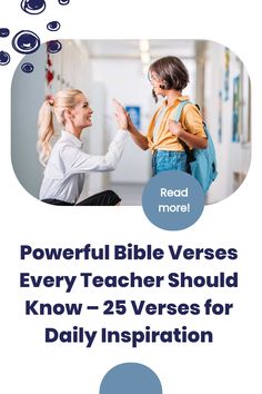 Inspire Your Classroom with God's Word  Looking for daily inspiration to uplift your teaching? Discover 25 powerful Bible verses that will ignite your passion and motivate your students. From wisdom and patience to love and perseverance, these verses will empower you to make a lasting impact on young lives.  #BibleVersesForTeachers #TeacherInspiration #ChristianTeacher #ChristianEducation #BibleTeaching #BiblicalPrinciples #TeachingTips #EducationTips #ClassroomInspiration #TeacherMotivation #TeacherEncouragement #TeacherSupport #TeacherCommunity Teacher Encouragement, Teacher Motivation, Teacher Support, Christian Education