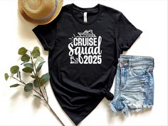 Cruise Squad 2025 Shirt, Custom Cruise Squad 2025 Shirt, Family Matching Vacation Shirts, Family Trip 2025, Cruise Matching Shirts * Order Processing: Expect your order to be processed within 1 business day (excluding holidays). Shipping times vary based on your chosen method and location. For quicker delivery,     consider upgrading your shipping option during checkout. * Custom-Made Items: Each item is crafted to order. Unfortunately, we cannot accommodate returns or exchanges unless the items are received damaged or defective. * Size Charts: Take a moment to review the comprehensive size charts provided in the product images. * Sizing Note: Keep in mind that our sizing chart reflects measurements for one side of the shirt, not the full circumference. * Size Variations: Sizes may differ Matching Vacation Shirts, Vacation Shirts Family, Family Cruise Shirts, Cruise Shirt, Family Cruise, Family Trip, Vacation Shirts, Color Blending, Matching Shirts