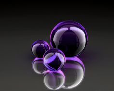 an abstract purple and white object on a black background