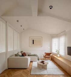 the living room is clean and ready to be used as an office or home theater