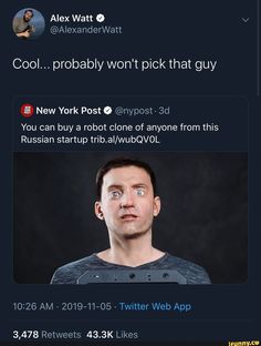 an image of a tweet that is being viewed on the twitter account for new york post