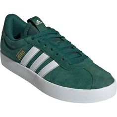 Show off those iconic 3-Stripes against a soft, suede backdrop. These adidas trainers are refined yet easy to wear. The suede upper is lined for comfort and lightly cushioned to keep you moving freely through your routine. The Vulcanised rubber outsole looks at home at the skate park and on the street. Adidas Lace-up Sneakers With Three Stripes Branding, Green Skate Shoes With Three Stripes And Round Toe, Green Skate Shoes With Three Stripes Branding, Adidas Skate Shoes With Three Stripes, Green Adidas Sneakers With Three Stripes, Adidas Green Skate Shoes With Three Stripes, Green High-top Skate Shoes With Three Stripes, Green Adidas Sporty Sneakers, Green Sporty Sneakers With Three Stripes Branding