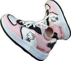 Kawaii Low-top Sneakers For Streetwear, Cute Pink Sneakers With Vulcanized Sole, Kawaii Pink Sneakers With Round Toe, Pink Kawaii Sneakers With Round Toe, Cute Cartoon Print Sneakers For Streetwear, Cute Pink Low-top Sneakers, Cute Pink Sneakers For Streetwear, Cute Synthetic Sneakers For Sports, Cute Synthetic Sneakers For Streetwear