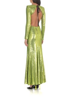 85% Polyester, 15% Polyamide Lining:, 100% Polyamide Luxury Sequined Dinner Dress, Designer Fitted Evening Dress, Designer Fitted Evening Dress For Gala, Luxury Fitted Evening Dress For Spring, Designer Fitted Cocktail Evening Dress, Designer Fitted Evening Dress For Party, Designer Green Dresses For Formal Occasions, Designer Sequin Evening Dresses, Designer Evening Dresses With Sequins