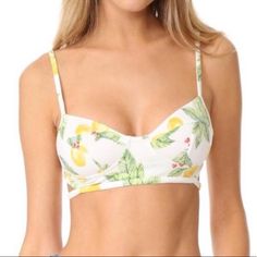 Size Xs Location Ab42 Yellow Swimwear With Adjustable Straps For Spring, Spring Vacation Bra With Removable Pads, Summer Yellow Bra With Comfort Fit, Yellow Summer Bra, Summer Yellow Bra, Yellow Fitted Bra For Spring, Fitted Yellow Bra For Summer, Fitted Yellow Bra For Spring, Boho Bra