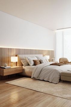 When less is more, everything matters. Bed Design Modern, Couple Bedroom, Minimalism Interior, Stylish Bedroom, Bedroom Designs, Bedroom Aesthetic, Modern Bed