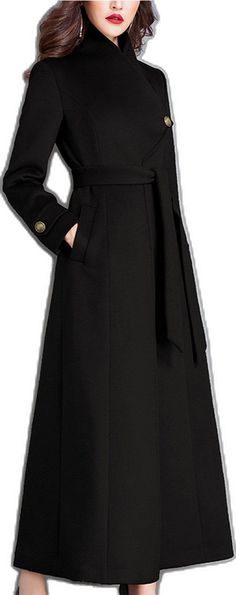 Elegant Long Black Sweater Coat, Elegant Long Sweater Coat, Elegant Long Solid Color Sweater Coat, Elegant Long Sweater Coat For Winter, Long Sweater Coat For Formal Occasions, Elegant Long Solid Wool Coat, Elegant Long Wool Coat Solid Color, Elegant Long Wool Coat In Solid Color, Long Wool Coat For Fall