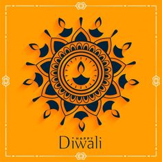 happy guanihan greeting card with sun and clock on yellow background for diwaling