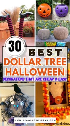 the best dollar tree halloween decorations that are cheap and easy