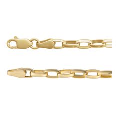 Gold Puffed Oval Cable Chain Bracelet, a luxurious accessory that seamlessly blends timeless elegance with contemporary flair. Meticulously crafted, this bracelet showcases a unique design featuring puffed oval-shaped links as a gleaming gold cable chain, making it a true standout piece. Available in 14k yellow goldChain width is 3.9 mmBracelet length is 7"Lobster Clasp Luxury Oval Bracelet With Complimentary Chain, Luxury Oval Link Chain Bracelet With Gold Clasp, Luxury Modern Gold Bracelet With Oval Link, Luxury Elegant Gold Oval Link Bracelet, Elegant Luxury Oval Chain Bracelet, Soft Toothbrush, Gold Bracelet Chain, Gold Set, Cable Chain