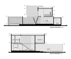 two diagrams showing the different sections of a house