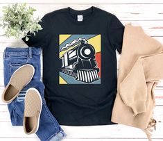 "* All shirts are unisex. * Product measurements may vary by up to 2 inches. * All Designs are originally made by myself or my team.  Locomotive shirt with the quote \"\" is a fun gift for men and women!  To see more designs of your topic Locomotive you can search & find them in the store:   https://www.etsy.com/shop/Retailorie  You find there also an announcement if the shipping & production times change :) retro train,vintage train,locomotive shirt,train shirt,railroad shirt,train gifts,steam train,train lover gift,train locomotive,train engineer,train t shirt,train tshirt," Train Locomotive, Train Vintage, Train Engineer, Colorado Trip, Train Gifts, Vintage Train, My Team, Best Gifts For Men, Navy Shirt