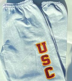 *Customizable sewn on tackle twill text and colours *Unisex fit sweatpants with elastic cuff School Hoodies, Star Way, College Hoodies, Embroidered Crewneck, Embroidered Sweater, Personalized Embroidered, Custom Embroidery, Graduation Gifts, Customized Gifts