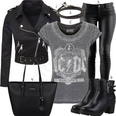 Style With Shirt, Style Icons Outfits, Black Leather Jacket Outfit, Cute Date Outfits, Black Leggings Outfit, Style Inspiration Casual, Scene Fashion, Casual School Outfits