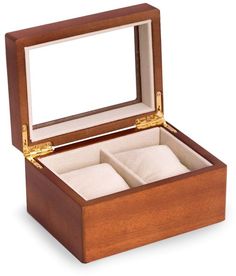 Bey-Berk Wood Two-Watch Storage Case Wood Watch Box, Watch Storage, Birthday Shopping, Watch Box, 50th Gifts, The Glass, Mens Gift Sets, Cherry Wood, Wood Construction