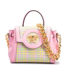 Medusa Medallion, Pastel Bags, Pretty Purses, Versace Brand, Medusa Head, Houndstooth Pattern, Moda Vintage, Mini Handbags