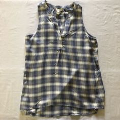 New With Tags! Soft Joie Tank! Size: Small Originally $60 Never Worn Before Everyday Plaid Summer Tops, Plaid Tops For Everyday Summer Wear, Casual Plaid Tops For Daywear, Tankini Top, Tankini, Blue White, Color Blue, Blue And White, Tank Top