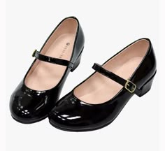 Girls Uniform Shoes, Patent Mary Janes, Low Heel Dress Shoes, Kids Dress Shoes, Big Girl Dresses, Low Heel Flats, Girls Dress Shoes, Shoes For Girls