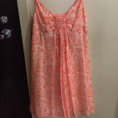 Great Vacation Dress From Juicy Couture! Flowy And Light. Zips On Side. Ties In The Back. Adjustable Straps. Never Worn. Orange V-neck Summer Beach Dress, Orange Sleeveless Dress For Holiday, Casual Coral Dress For Vacation, Orange Beachy Dress For Spring, Orange Sleeveless Beachwear Sundress, Orange Sleeveless Sundress For Beachwear, Orange Sundress With Spaghetti Straps For Beach, Sleeveless Orange Sundress For Beachwear, Orange Summer Beachwear Sundress