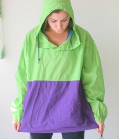 1990s GAP Mesh Jacket.sporty. colorful. bright. retro. unisex. striped. 1990s. rad. fun. mens. women Sporty Green Nylon Raincoat, Green Raincoat For Spring Outdoor Activities, Green Raincoat For Outdoor Activities In Spring, Green Spring Raincoat For Outdoor Activities, Green Sporty Raincoat With Adjustable Hood, Sporty Green Raincoat With Adjustable Hood, Casual Multicolor Hooded Raincoat, Sporty Green Raincoat For Outdoor Activities, Casual Green Spring Raincoat