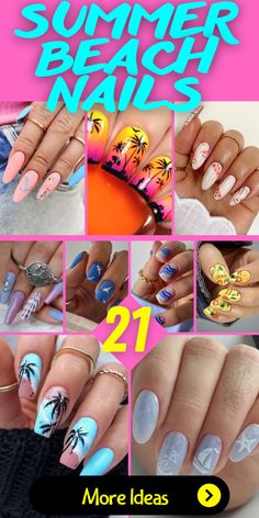 Get your nails summer-ready with over 70 stunning nail color ideas for 2024, all available on Amazon! From vibrant neons to chic pastels, find the perfect shades to make your manicure pop. Click to explore top-rated nail polishes, read reviews, and shop your favorites. Shine bright and stay trendy all summer long! 💖 #SummerNails #AmazonTrends #2024NailColors 🌸🛍️ Tropical Vacation Nails 2023, Beachy Nail Art Designs, Nails With Beach Theme, Fun Beachy Nails, Simple Nail Art 2023, Fun Beach Nail Designs, Vacation Nails Palm Trees, Holiday Beach Nails