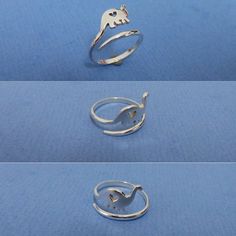 "Default ring size is US size 7. We can do from size 3 - 13. If you want other size, please states upon purchase. Please visit below for more dinosaur designs: https://www.etsy.com/shop/yhtanaff/search?search_query=dinosaur&order=date_desc&view_type=gallery&ref=shop_search Base Material: 925 Sterling Silver Depth: 8.5mm If you need the item urgently, please contact us for Express Mail. There are extra cost for Express service. You'll receive Order Shipped Email from us when your item Adjustable Cute Nickel-free Rings, Cute Adjustable Nickel-free Rings, Adjustable Nickel-free Cute Rings, Whimsical Adjustable Rings, Fun Silver Jewelry For Birthday, Adjustable Silver Novelty Ring, Adjustable Themed Silver Rings, Adjustable Fun Rings For Gifts, Adjustable Nickel-free Rings For Birthday