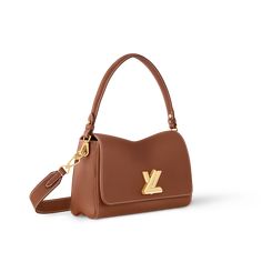 LOUIS VUITTON® - Soft Twist - Cognac Luxury Classic Flap Baguette Bag, Luxury High-end Square Flap Bag, New Louis Vuitton Handbags Louis Vuitton Official, Trendy Designer Bags, Tas Louis Vuitton, Soft Twist, Ysl Handbags, Louis Vuitton Gifts, Luxury Purses