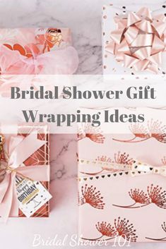 the bridal shower gift wrapping ideas are perfect for brides and grooms to use