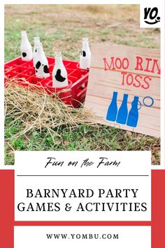 the barnyard party games and activities are great for kids to play in their yard