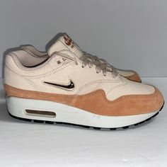 Nike Air Max 1 Premium Pink Guava Ice Women's Size 6.5 Shoes B Grade Aa0512-800 100% Authentic Condition: Brand New Without Box Size: 6.5 Flaws: No Noticeable Flaws Beside B Stamp On Size Tag. Come From Pet-Free, Smoke-Free Environment Pink Guava, Nike Air Max 1, Air Max 1, Size Tag, Air Max, Nike Air Max, Nike Shoes, Nike Women, Athletic Shoes