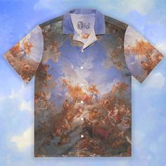 Renaissance aesthetic unisex button up shirt Description: * Featherlight and moisture-wicking material * 65% recycled polyester, 35% polyester * Fabric weight: 2.95 oz/yd² (100 g/m²) * Breathable and moisture-wicking material * Regular fit * UPF50+ protection SHIPPING INFO: Our average shipping time is 4 business days after fulfilment (2-7 days) depending on the order's destination. Shipping speeds by country: * USA, United Kingdom, France, Denmark, Austria, Latvia, Lithuania, Switzerland - 2-5 Summer Custom Print Fitted Shirt, Aesthetic Button Up Shirt, Button Up Shirt Aesthetic, Patterned Button Up Shirts, Shirt Aesthetic, Art Shirt, Perfect Stocking Stuffers, Classical Art, Art Shirts