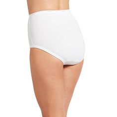 The Jockey Plus Size Classic Brief women's underwear is made with pure cotton for a soft, comfortable feel. This classic style follows the natural curve of your leg to move with your body throughout the day. Classic Cotton Brief Bottoms, Stretch Cotton Solid Color Hosiery, Cotton Stretch Solid Color Hosiery, White Soft Touch Bottoms For Daywear, White Bottoms With Soft Touch, White Cotton Brief Bottoms, White Cotton Bottoms With Soft Touch, Stretch Cotton Hosiery, Basic Cotton Bottoms For Daywear