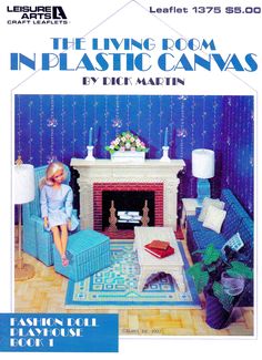 the living room in plastic canvass is featured in this ad for fashion house magazine