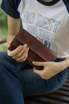 Beyond it's great appearance and utility our wallets are handcrafted with the strongest and most durable materials we can find. Our leather is full grain vegetable tanned, 6 times stronger than buffed, upholstery or genuine leather. Made from only the highest quality materials you'll be certain this handmade leather wallet will last. #wallet  #handmade #purses #leathercraft #handbags #crafts Brown Coin Purse For Everyday Use, Brown Rfid Blocking Coin Purse, Trifold Wallets For Everyday Use, Trifold Wallet With Card Slots For Daily Use, Rectangular Trifold Wallet With Coin Pocket, Brown Trifold Rectangular Wallet, Trifold Wallet With Cell Phone Pocket, Trifold Wallets With Cell Phone Pocket For Daily Use, Foldable Bifold Wallets For Daily Use