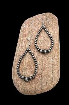 ad eBay - Southwestern Western Navajo Pearl Style Teardrop Hoop Dangle Earrings - Buy Now, click the link (eBay) Artisan Jewelry Earrings, Hoop Dangle Earrings, Navajo Style, Handcrafted Artisan Jewelry, Artisan Jewelry, Scales, Handcrafted Jewelry, Rust, Dangle Earrings