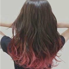 Pink Hair On The Ends, Dyed Hair Pink And Brown, Tips Of Hair Dyed Pink, Tips Colored Hair, Dyeing Ends Of Hair, Pink Ombre Brown Hair, Light Brown Hair With Dyed Tips, Brown Hair With Dipped Ends, Dip Dye Straight Hair