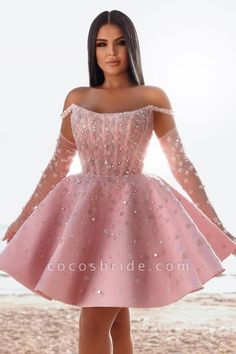 Fitted A-line Off Shoulder Dress For Prom, Glamorous A-line Strapless Dress For Prom, Pink A-line Strapless Dress For Prom, Glamorous A-line Prom Gown, Off-shoulder Dresses For Homecoming And Prom Season, Glamorous A-line Strapless Dress For Weddings, Glamorous A-line Homecoming Dresses, Fit And Flare Off-shoulder Party Dress, Off-shoulder Fit And Flare Party Dress