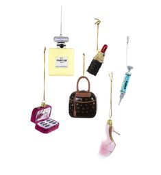 Delight in the tiny details with these fun and functional Beauty & Fashion Box Ornaments! This set contains all the mini essentials you need, from lip stock and Botox needle, to Chanel perfume and lash boxes. Hang 'em up and show off your fashionable tiny side! Botox Needle, Mini Essentials, Lash Boxes, Cody Foster, Chanel Perfume, Pajamas Gift, Ornament Box, Home Goods Decor, Book Candle