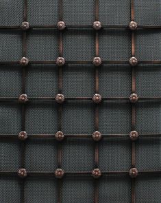 a close up view of a metal grid