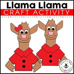 llama llama craft activity for kids to do with their own hands and feet